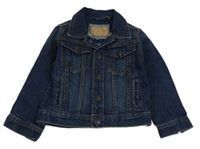 Tmavomodrá riflová bunda