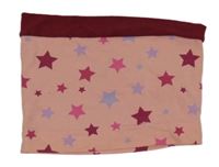 Růžový/vínový hvězdičkovaný nákrčník