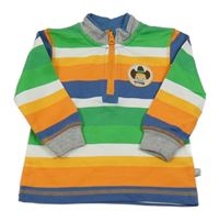 Barevná pruhovaná mikina s nášivkou Liegelind