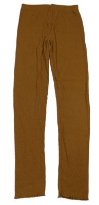 Hnědé žebrované legíny TU