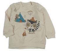 Béžová mikina se zvířátky Fisher Price