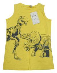 Nové - Žluté tílko s dinosaury DopoDopo 