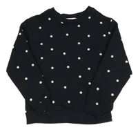 Černá puntíkovaná mikina H&M