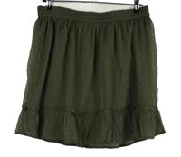 Dámská khaki šifonová sukně s puntíky Pigalle