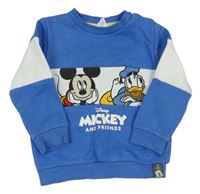 Modro-bílá mikina s Mickeym Disney