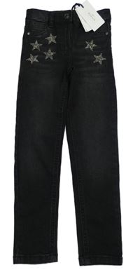 Černé skinny rifle s hvězdami zn. Sonder