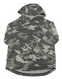 Šedé army mikinotriko s nápisem a kapucí George