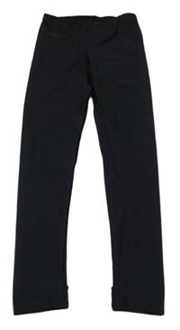 Černé lesklé baletní legíny