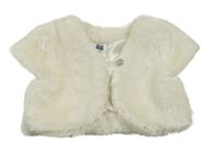 Smetanové kožešinové podšité bolerko M&Co.