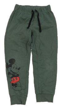 Tmavozelené tepláky s Mickeym Disney