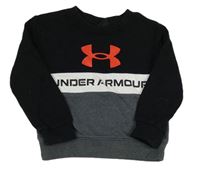 Šedo-černo-bílá mikina s logem zn. Under Armour