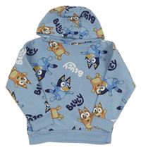 Světlemodrá mikina s Bluey s kapucí 
