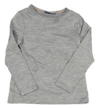 Šedé melírované sportovní funkční triko Lupilu 