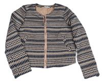 Tmavomodro-růžová vzorovaná lehká bunda C&A