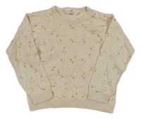 Béžový svetr s hvězdičkami H&M