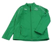 Zelená sportovní propínací mikina s krokodýlem Jako 