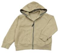 Béžová propínací mikina s kapucí Next