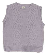 Lila vzorovaná svetrová vesta River Island