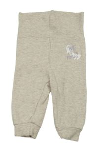 Béžové cuff tepláky s nápisem Lupilu 