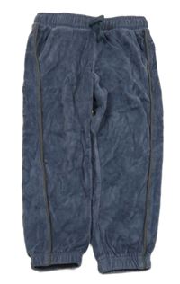 Šedé sametové kalhoty s proužky George 