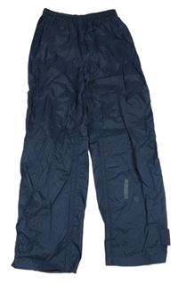 Tmavomodré šusťákové nepromokavé kalhoty Alive 