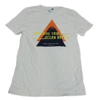 Bílé tričko s nápisem Tom Tailor 