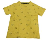 Žluté tričko s dinosaury Topolino 