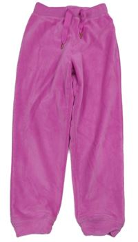 Růžové plyšové kalhoty Next