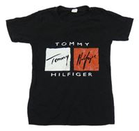 Černé tričko s logem Tommy Hilfiger 