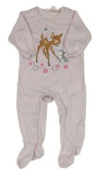 Světlerůžový overal s Bambim Disney + H&M