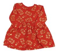 Červeno-zlaté šaty s Peppa Pig zn. Matalan