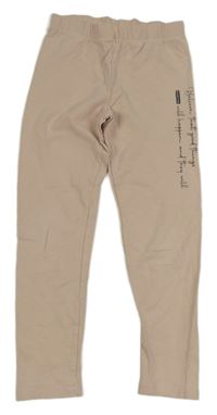 Pudrové teplákové legíny s nápisy LC WaIKIKI