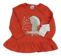 Nové - červená tunika s Me to You s vánočním motivem 