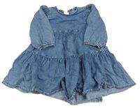 Modré plísňové riflové šaty Next