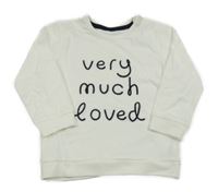 Smetanová mikina s nápisy George