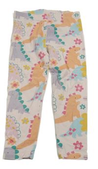 Světlerůžové legíny s dinosaury George