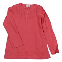 Jahodové triko s květy 