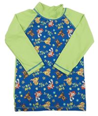 Safírovo-zelené UV triko s PAW PATROL nickelodeon