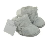 Nové - světlešedé plyšové zateplené válenky the little white company vel. 16