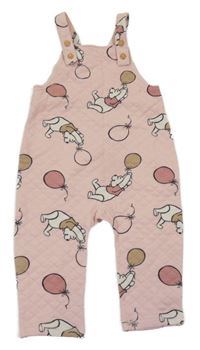 Světlerůžové prošívané laclové tepláky s Pú H&M