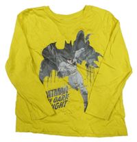 Tmavožluté triko s Batmanem PRIMARK