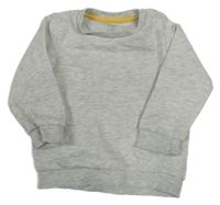 Světlešedá melírovaná mikina F&F