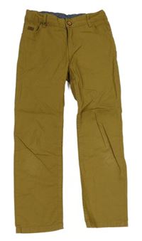 Hnědé plátěné slim fit kalhoty LC Waikiki