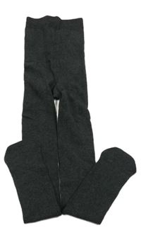 Antracitové melírované punčocháče