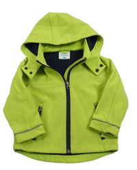 Limetková softshellová bunda s kapucí Topomini