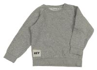 Šedá melírovaná mikina s nášivkou Name it