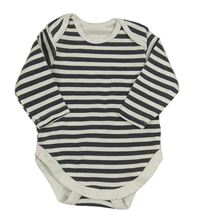 Bílo-antracitové pruhované body C&A