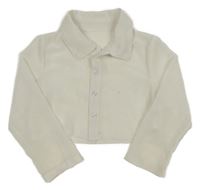 Bílá průhledná šifonová crop halenka Shein