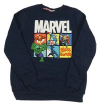 Tmavomodrá mikina s Avengers Primark