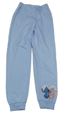 Světlemodré tepláky se Stitchem a Angel Disney